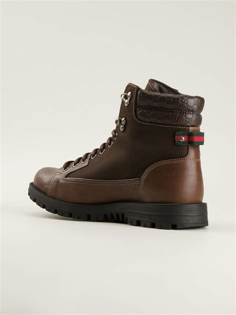 brown gucci boots men|Gucci high heels boots.